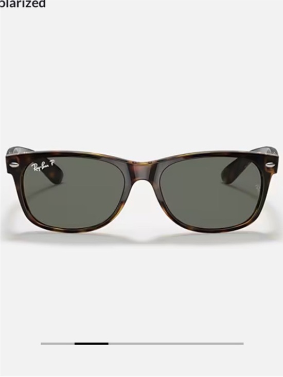 Ray-Ban Accessories - Ray-Ban New Wayfarer Classic
Tortoise Frame with Polarized Green Lenses RB 2132